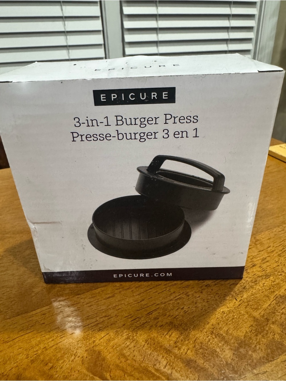 Epicure 3 in 1 Burger Press New in Box